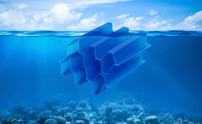 Blue Tube Settler-media